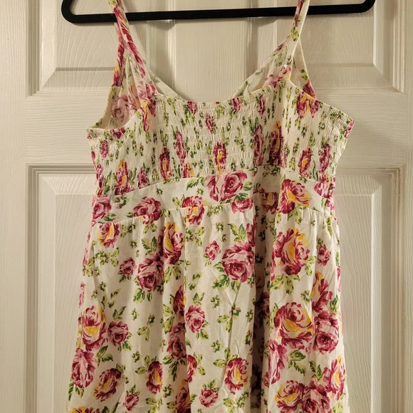 Torrid Pink and Green Floral Smocked Dress - Picture 6 of 7